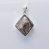 Pendant with quartz made of 925 silver