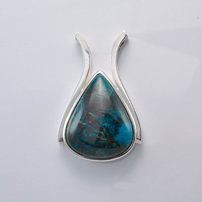 Pendant with jasper made of 925 silver