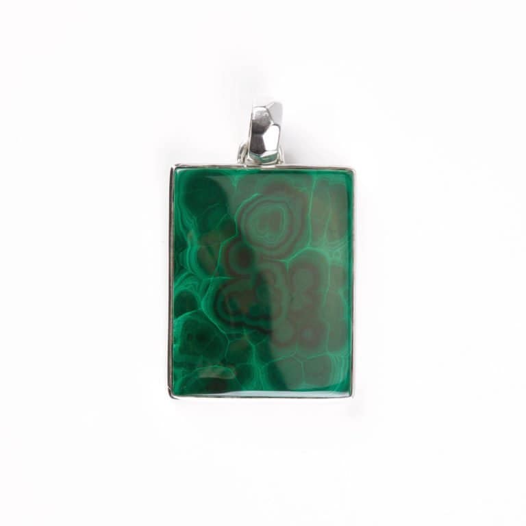 Anhänger Silber mit Malachit