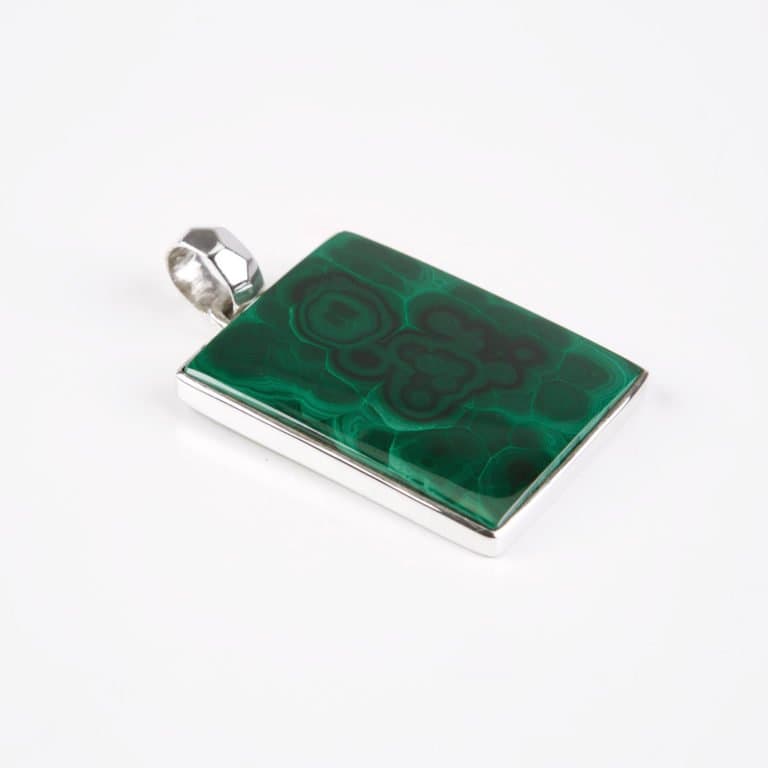 Anhänger Silber mit Malachit