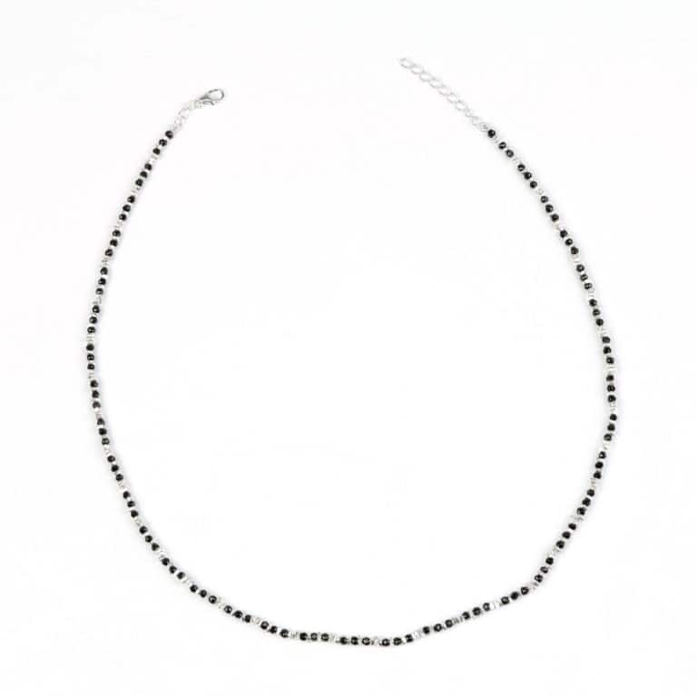 Necklace with silver plates and spinel made of 925 silver - Image 2