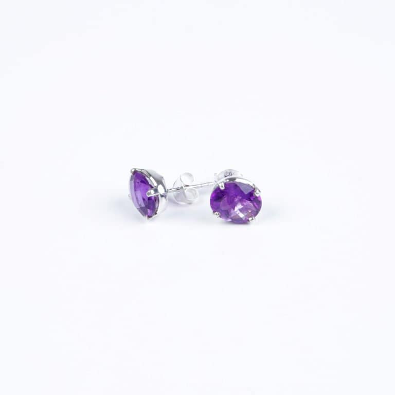 Ohrringe Stecker mit Amethyst