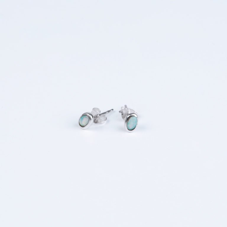 Ohrringe Stecker mit Opal