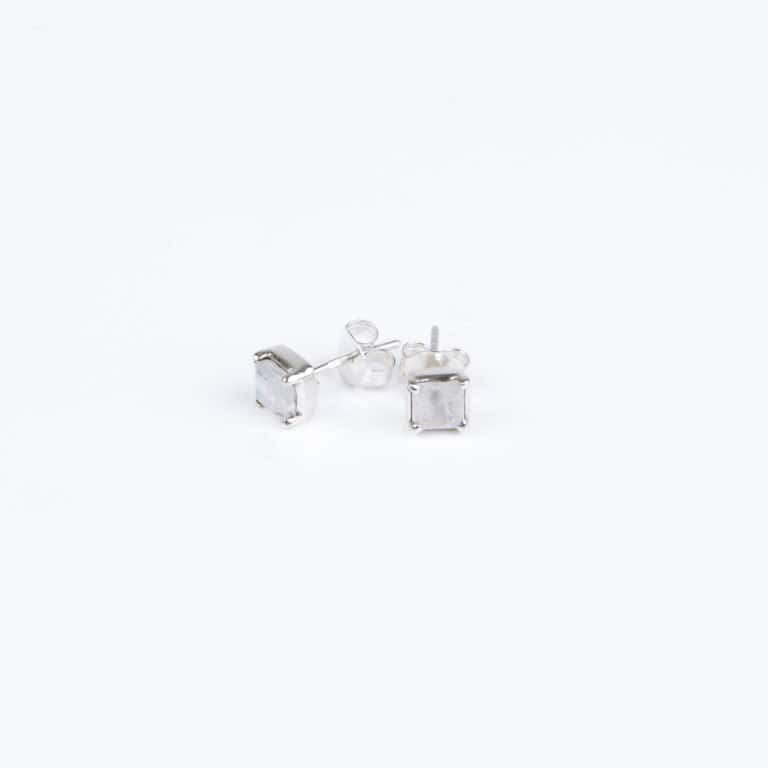 Ohrringe Stecker mit Mondstein