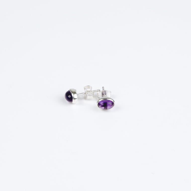 Ohrringe Stecker mit Amethyst