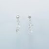Earrings pendant with crystals made of 925 silver