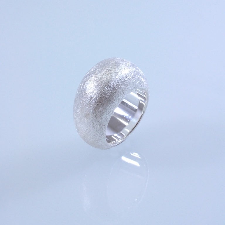 Ring Silber gebürstet