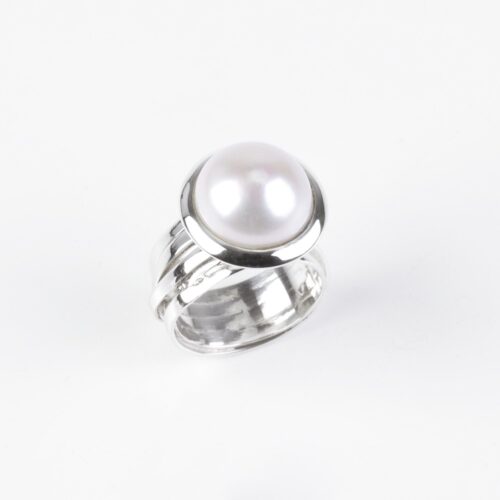 Ring Silber mit Perle