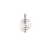Anhänger Silber Motiv Chakra mit Stein