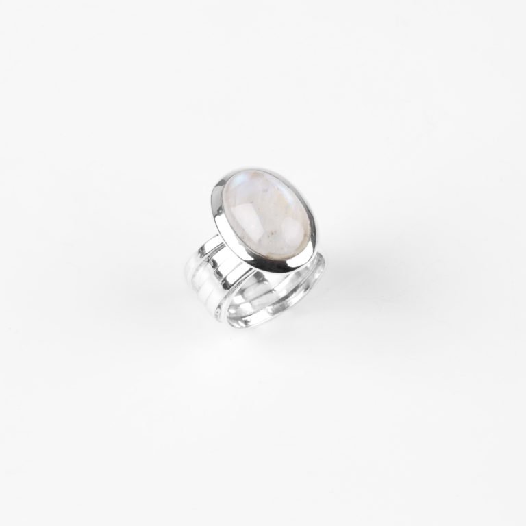 Ring Silber mit Mondstein