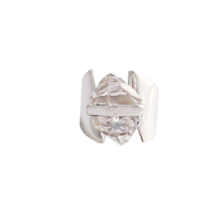 Ring Silber mit Herkimer Diamant