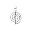 Anhänger mit Chakra Steinen aus 925 Silber
