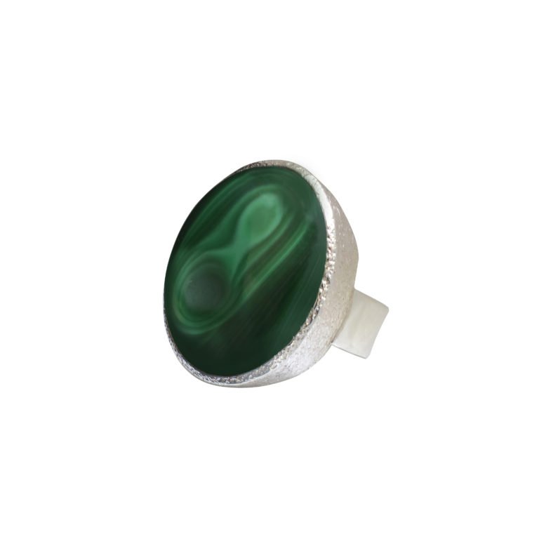 R-ST-046 | Ring mit Malachit aus 925 Silber – Bild 2