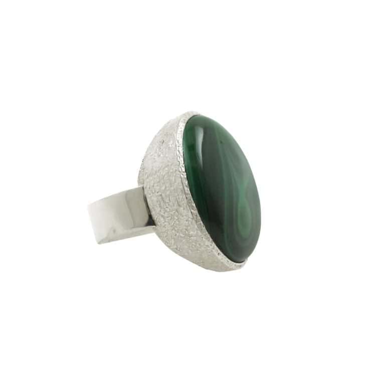 R-ST-046 | Ring mit Malachit aus 925 Silber – Bild 3
