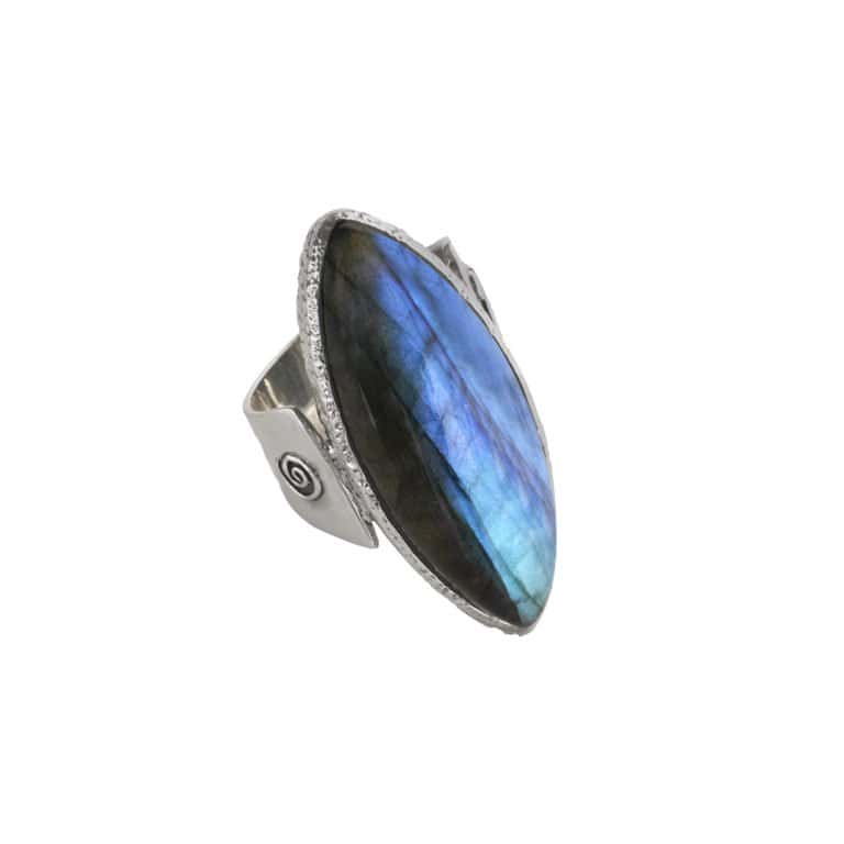 R-ST-048 | Ring with labradorite made of 925 silver - Image 5