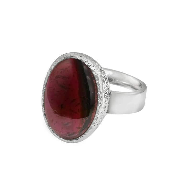 R-ST-063 | Ring mit Granat aus 925 Silber – Bild 2