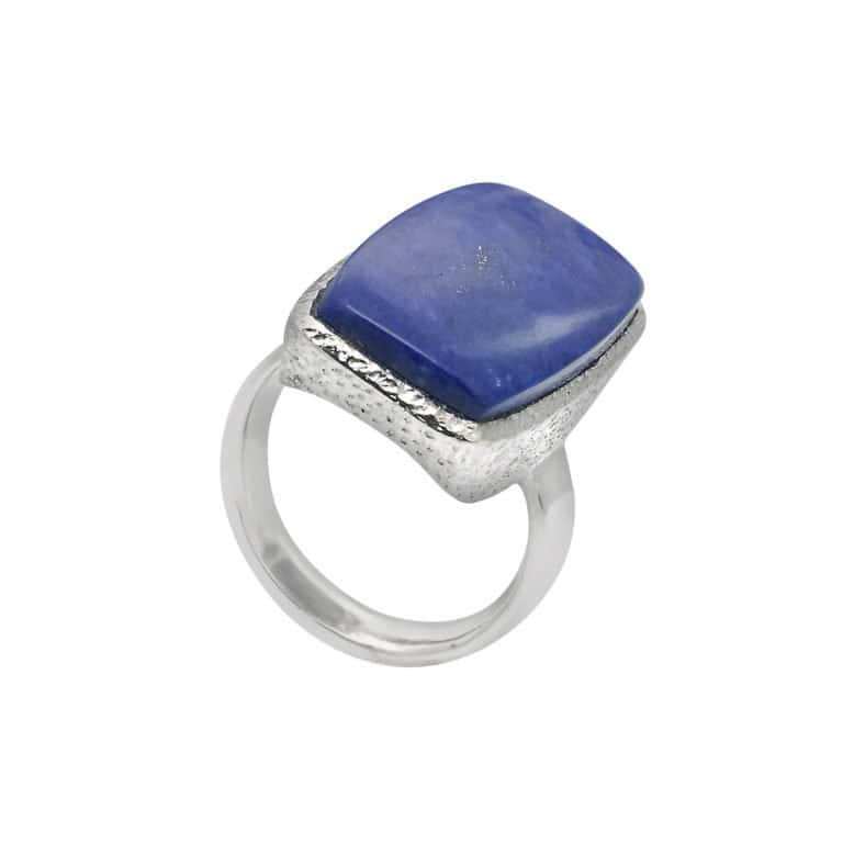 R-ST-059 | Ring mit Lapislazuli aus 925 Silber