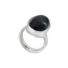 Ring mit Black Star (Sterndiopsid) aus 925 Silber – Bild 2