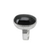 Ring mit Black Star (Sterndiopsid) aus 925 Silber