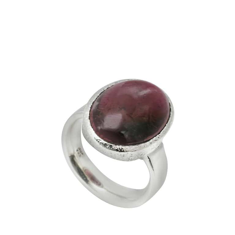 R-ST-063 | Ring mit Granat aus 925 Silber