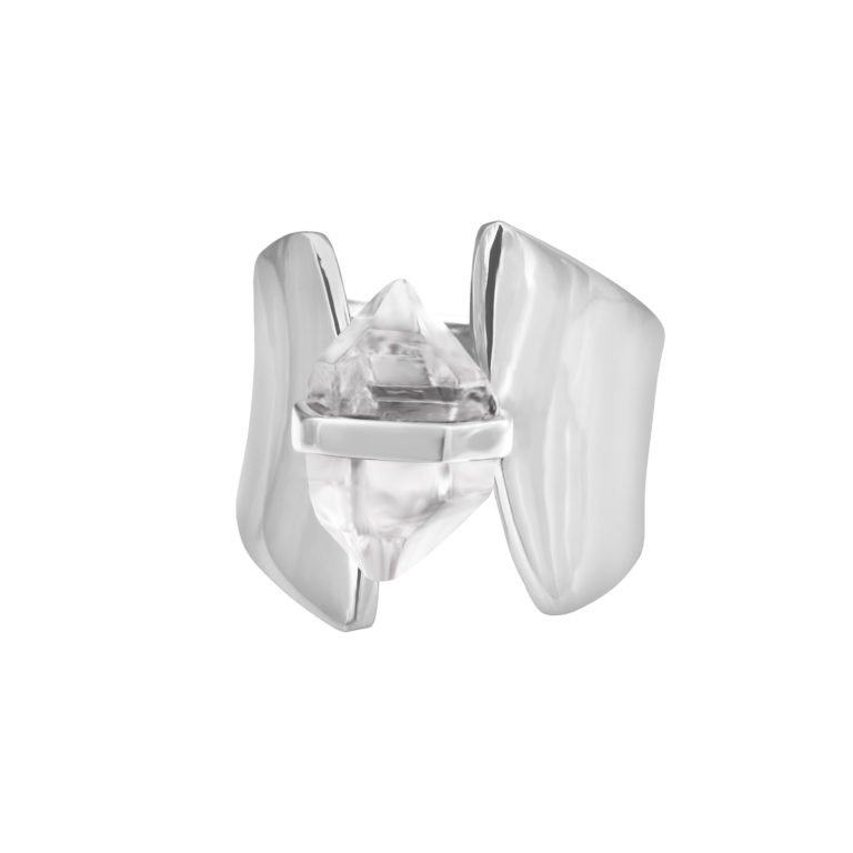 Ring mit Herkimer Diamant aus 925 Silber