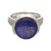 Ring with lapis lazuli in 925 silver