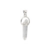Pendant with crystal made of 925 silver