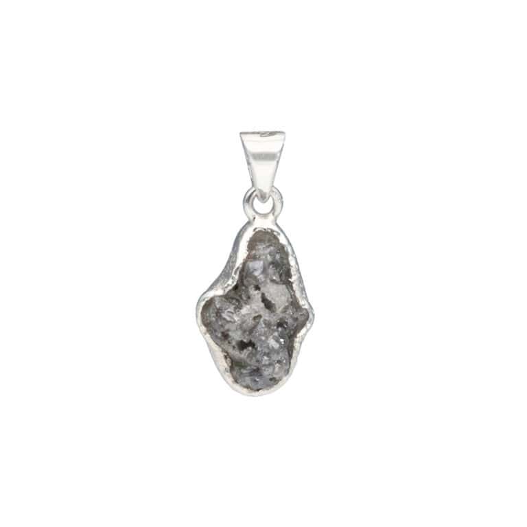 Anhänger mit Rohdiamant aus 925 Silber