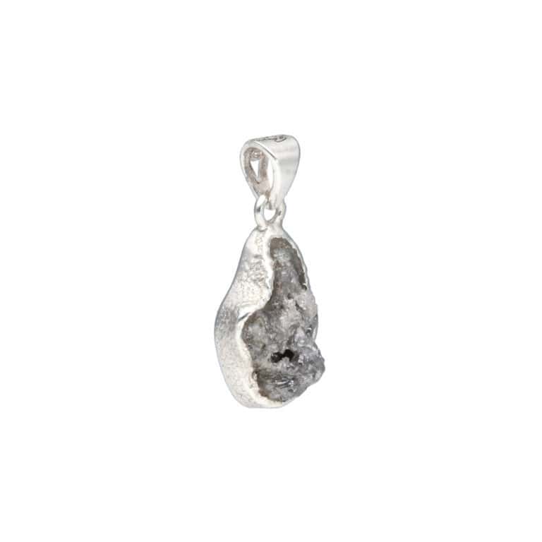Anhänger mit Rohdiamant aus 925 Silber – Bild 2