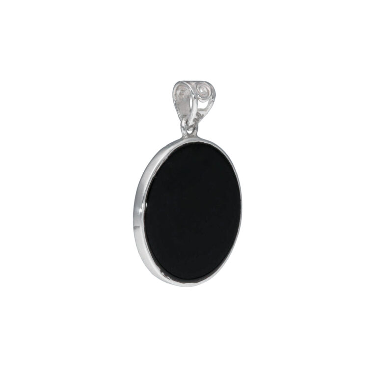 Anhänger mit Onyx & Blume des Lebens aus 925 Silber – Bild 3