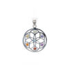Pendant Mandala with Chakra Stones made of 925 Silver - Image 3