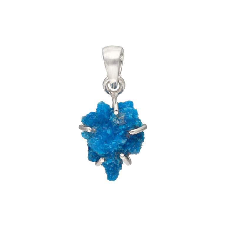 Pendant with cavansite made of 925 silver