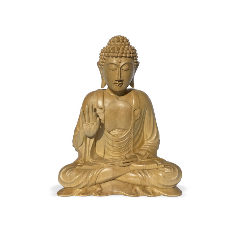 Buddha Mudra aus Krokodilholz