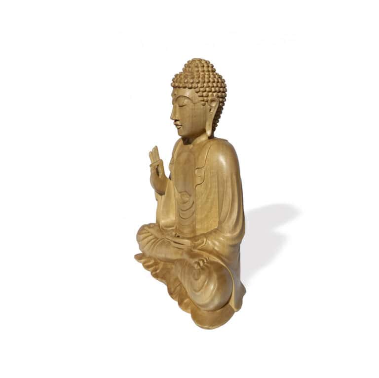 BUD 023 | Buddha Mudra aus Krokodilholz – Bild 2