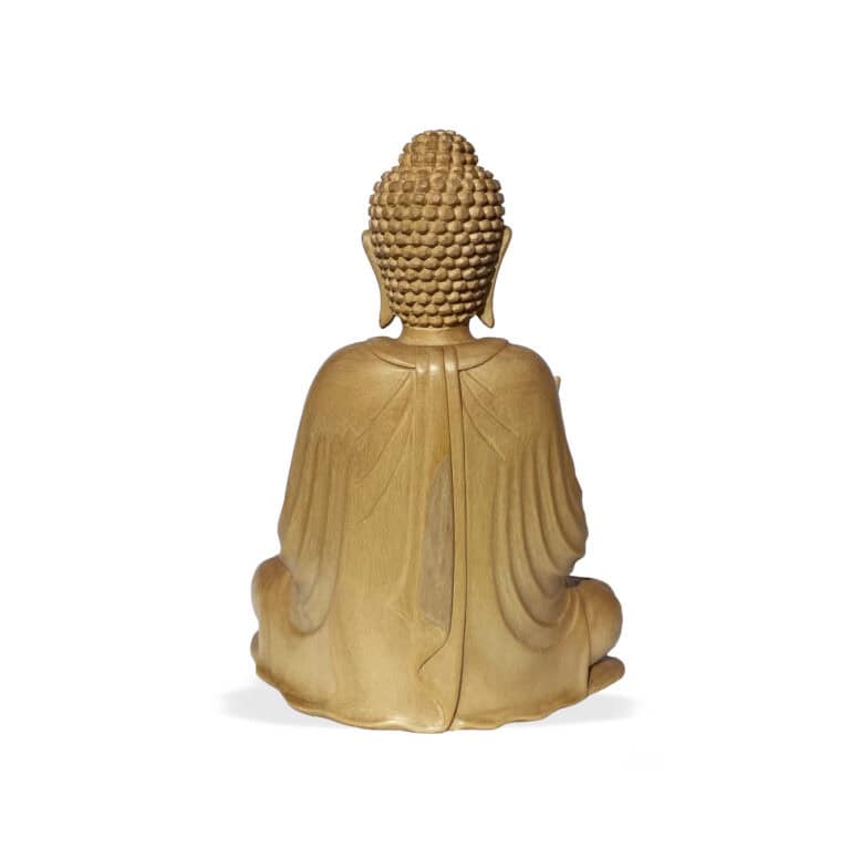 BUD 023 | Buddha Mudra aus Krokodilholz – Bild 3