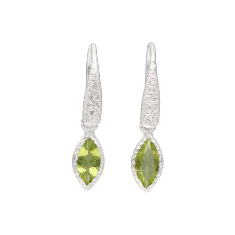Ohrhänger mit Peridot aus 925 Silber
