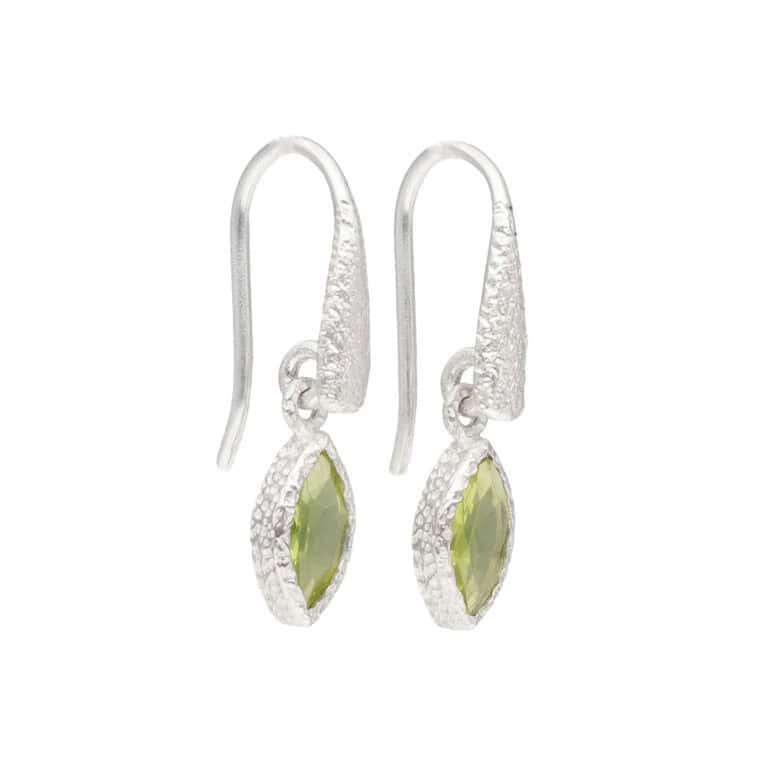 Ohrhänger mit Peridot aus 925 Silber – Bild 2