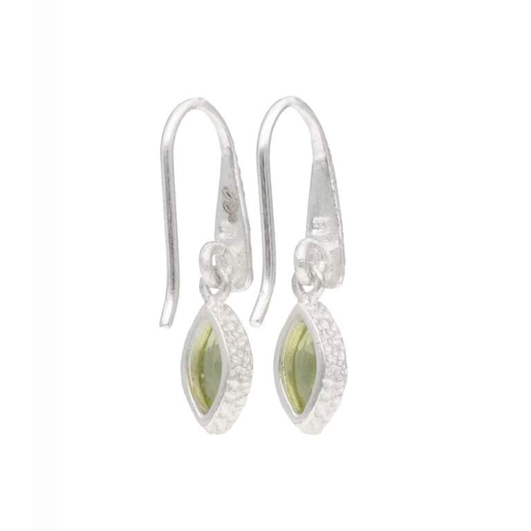 Ohrhänger mit Peridot aus 925 Silber – Bild 3