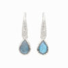 Earrings with Labradorite made of 925 silver