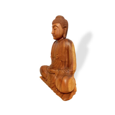 Buddha aus Mahagoni – Bild 2