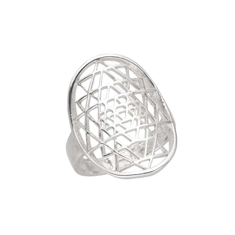 Ring Geometrie aus 925 Silber