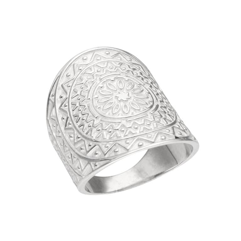 Ring Mandala aus 925 Silber – Bild 2