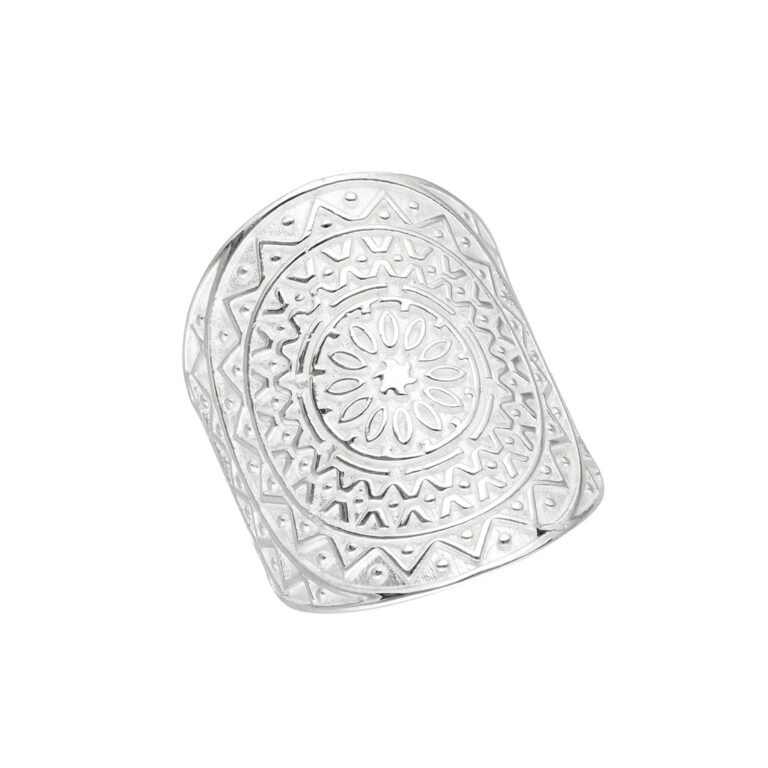 Ring Mandala aus 925 Silber