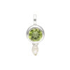 Set mit Peridot & Perle aus 925 Silber – Bild 6