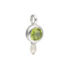 Set mit Peridot & Perle aus 925 Silber – Bild 7
