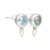 Blue Topaz & 925 Silver Pearl Set - Image 6