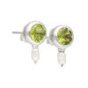 Set mit Peridot & Perle aus 925 Silber – Bild 3