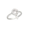 Set with crystal & pearl made of 925 silver