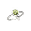 Set mit Peridot & Perle aus 925 Silber – Bild 5