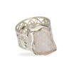 Ring mit Morganit & Blume des Lebens aus 925 Silber – Bild 2